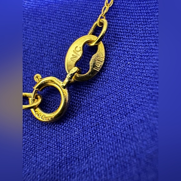 14k pure yellow gold chain necklace - Picture 2 of 4